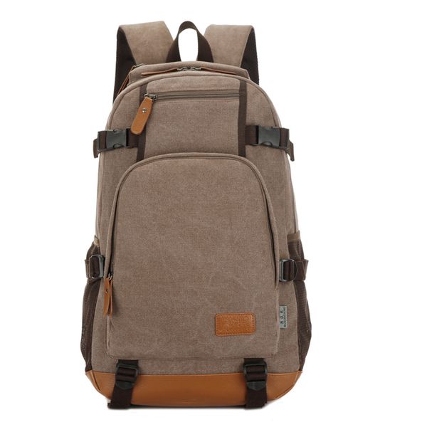

2020 new fashion men's backpack vintage canvas backpack school bag men's travel bags large capacity travel lapbag