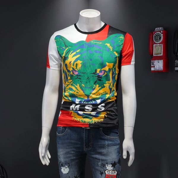 

size big shirts casual shirt streetwear 3d animal social brand men clothes print t men funny t tee 4xl camiseta masculina vkkql