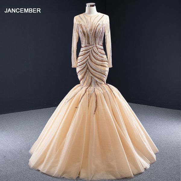 

j66946 jancember gold mermaid evening dresses with lace o neck pattern long evening gown for women vestidos de finalistas, White;black