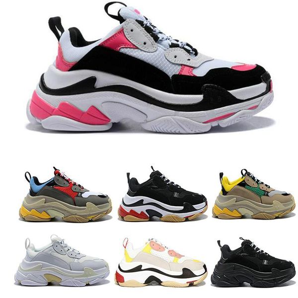 

wholesale new arrive paris 17fw triple-s sneaker triple s outdoor casual dad shoes for men's women beige black ceahp sports designer sh