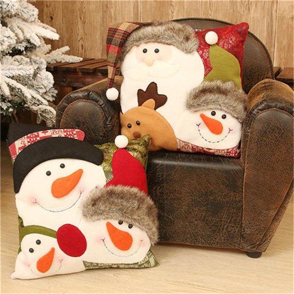 

1pc christmas snowman pillow cushion room decorations for home new year christmas birthday couple gift supplies y191104