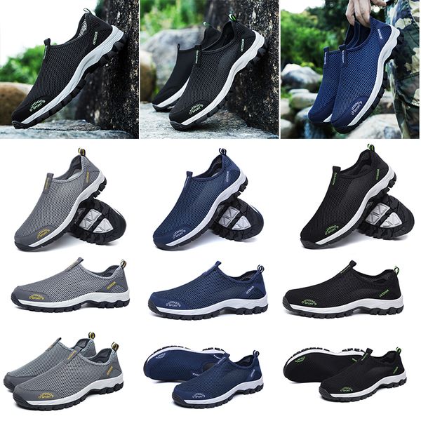 

2020 sneakers triple black white breathable designer sneaker men running shoes navy blue mens womens trainers