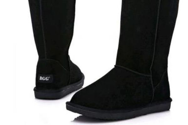 

ots winter boots leather b, Black