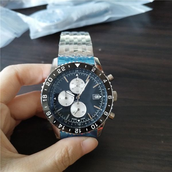 

men fashion quartz satch luxury watch steel brand watch for man chronograph wrist watch 221, Slivery;brown