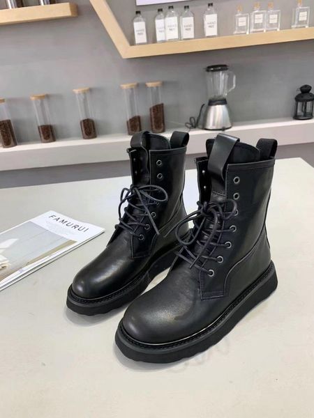 

new martin boots womenss british locomotive net red wild thick straps autumn and winter leather boot knight boots womenss single boots 15787, Black