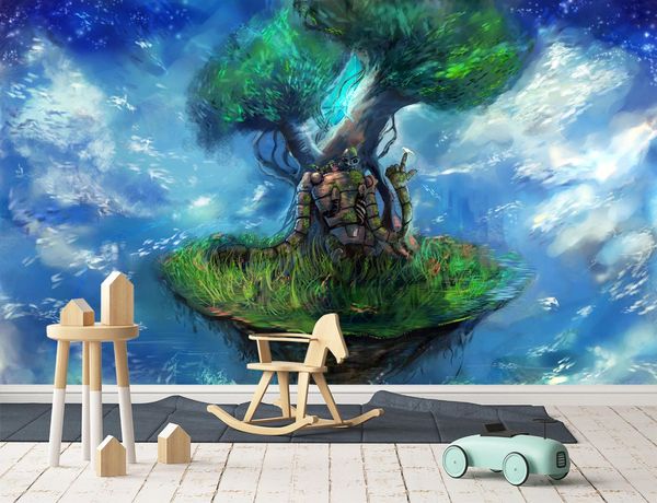 

self-adhesive] 3d castle in the sky 8829273 japan anime wall paper mural wall print decal murals