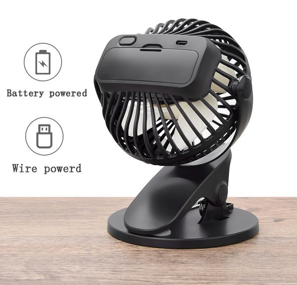 

mini fan stroller rechargeable desk360 clip deskcar fan