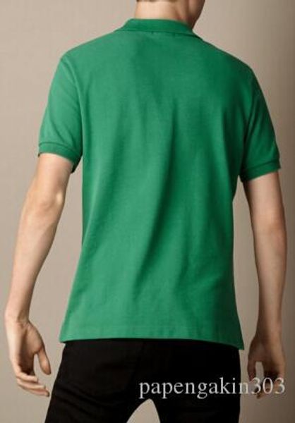 

england fashion mens london brit polo shirt horse embroidery uk cotton solid polos slim fit sports jersey tennis tee t-shirts black green, White;black