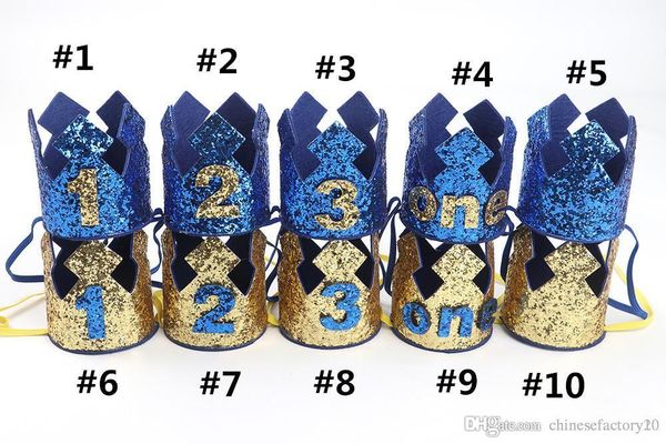 

baby boys birthday party hair band блестки корона оголовье 1 лет -3 лет фотография шляпа, Slivery;white