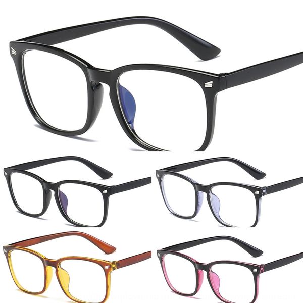 

blue film simple square frame plain glasses 15969 glasses frame for male and female students, Silver