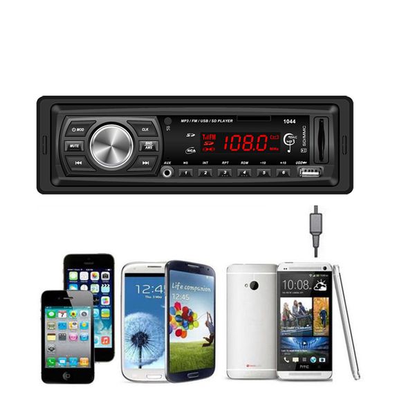 

universal car radio player bluetooth 1 din in dash 12v aux-in fm stereo head fm radio tuner @009