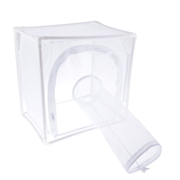 

1x butterfly insects habitat cage terrarium -up mesh white 40x30x40cm