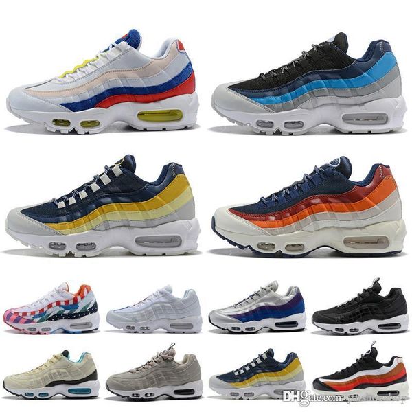 Großhandel Nike Air Max 95 Nike Air Max 95 Luxury Designer Brand Mens Loafers Designer Herren Damen Freizeitschuhe SE OG Grape Neon TT Schwarz Rot S Herren Nike Air Max 95 Sportschuhe Nike Herren Air Max 95 TT