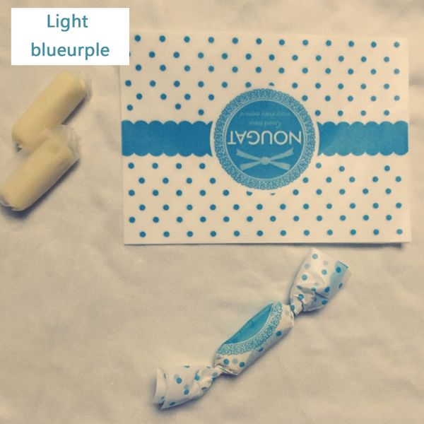 

200pcs/lot candy wrapper sky blue watch shape dot decor pattern twisting wax paper party wedding celebrate sugar wrappers paper