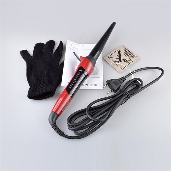 

electric lcd hair curler wand professional curling iron roller styling ceramic barrel fringe curl wave spiral hairstyler waver