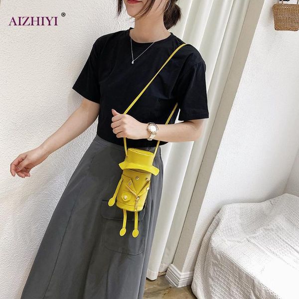 

mini women shoulder bag cute robot pu leather phone messenger crossbody purse classic elegant crossbody shoulder bag