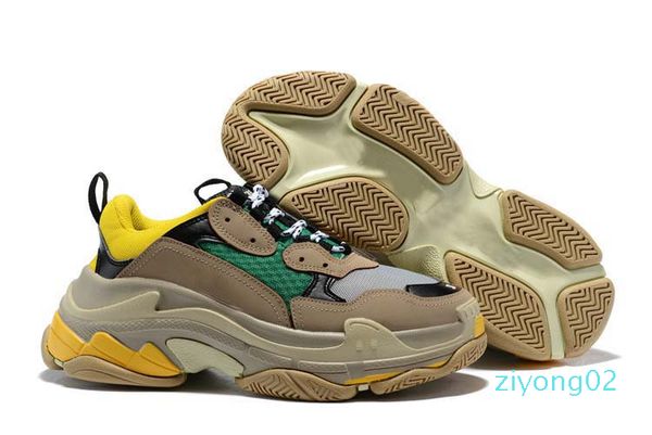 

2020 fashion paris 17fw triple-s sneaker triple s casual dad shoes for men women beige sports tennis luxury designer running shoe 36-45 02z, Black