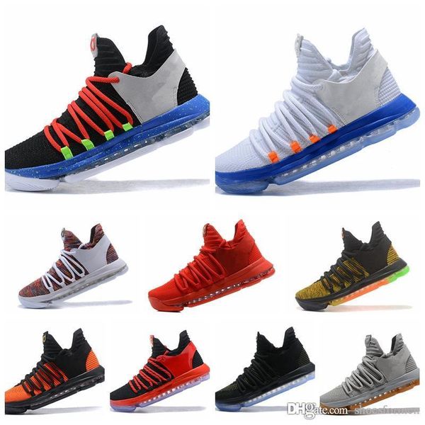 

nkd10a 2019 good quality basketball shoes kevin durant kd 10 x men women bhm oreo triple lmtd city wholesale sports shoes