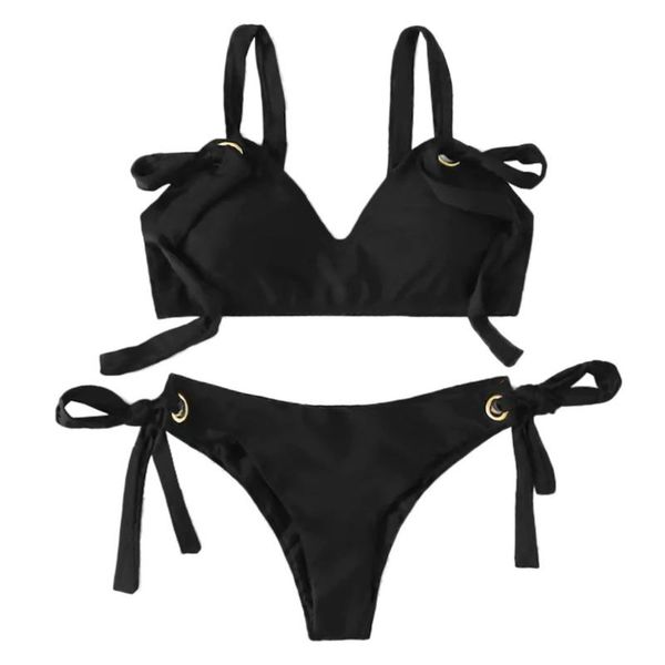 

women bikini set print padded swimwear high waist bathing swimsuit beachwear bikinis solid 2019 swimwear