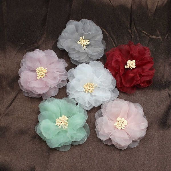 2019 Huadodo Chiffon Artificial Flower Handmade Diy Fabric