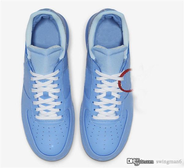 

2019 off authentic x air force1 1 low mca university blue chicago white running shoes ci1173-400 man woman sports sneakers with box