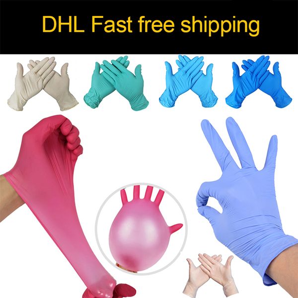 

fast delivery disposable nitrile gloves waterproof exam gloves ambidextrous for medical house gloves highly elastic protective glove