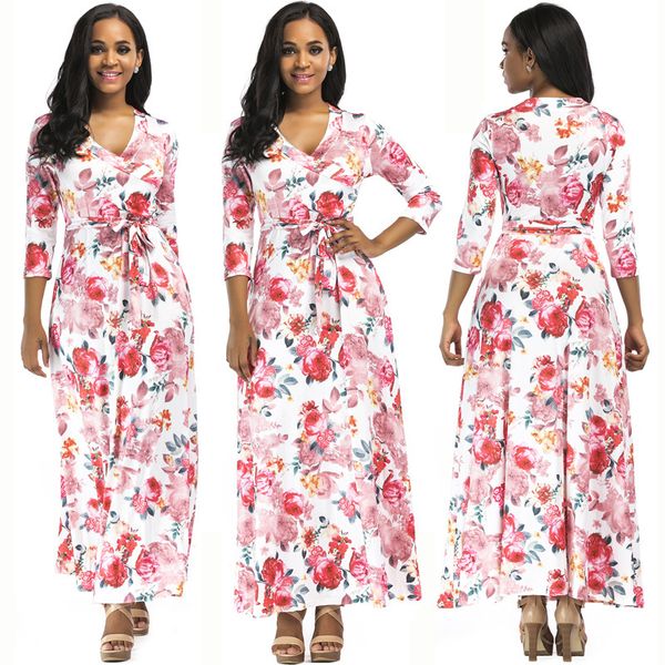 

womens designer solid color banquet dress v-neck long sleeve hip split dress h5di, Black;gray