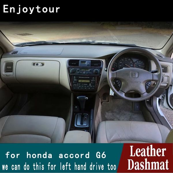 

for hond accord g6 1997 1998 1999 2000 2001 leather dashmat dashboard cover pad dash mat carpet car styling accessories rhd