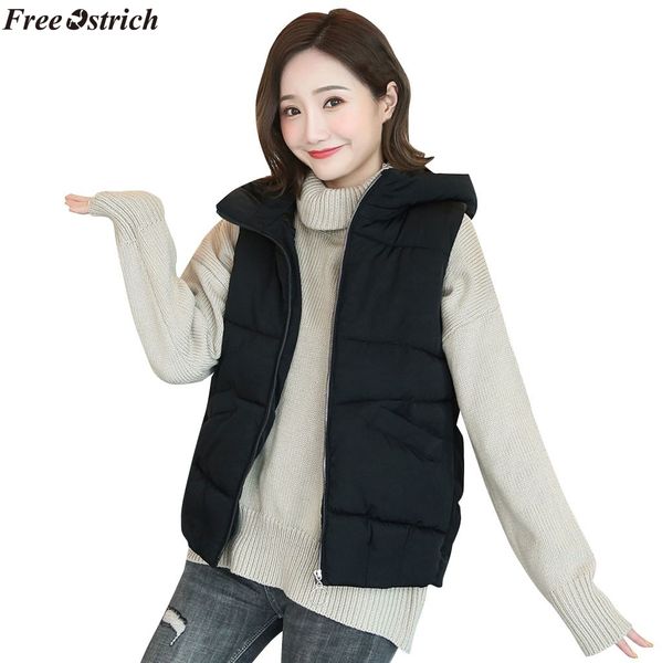 

sagace women arrival slim coats brand women sleeveless jacket winter vest female slim vest women's windproof warm waistcoata, Black;white