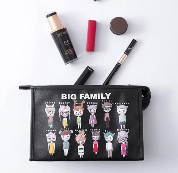 

женщины мешка мытья сумки большой емкости pu водонепроницаемый шаблон cosmetic bag ladies портативные накопители сумки