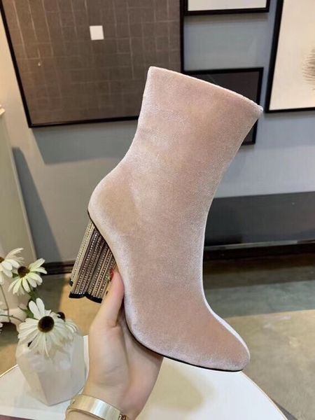 

2019 мода роскошный дизайнер женские сапоги на высоких каблуках черный красный каш