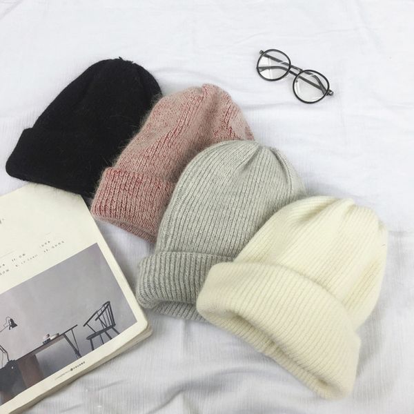 

black new animal beanie hat women winter warm knitting hat for men hip-hop skullies cap bonnet dropshipping