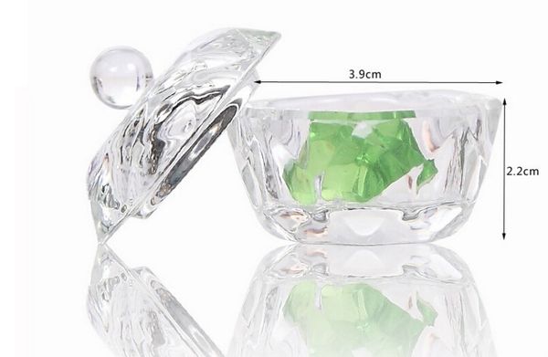 

1шт стекло хрустальная чаша чашка dappen блюдо акриловый прозрачный акриловый q-tip держатель для хранения коробка косметический макияж чехо