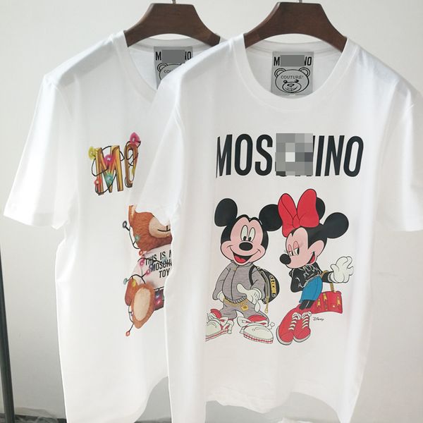 

Women de igner t hirt t hirt clothe of white clothing bear hort leeved female couple cartoon printing cotton loo e new cotton t hirt