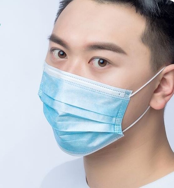

dhl ship face mouth bluesolid color non woven earloops dust mask masks for over 100 1pcs 5m5p