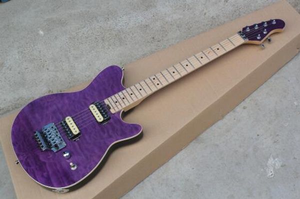 

wholesale new + factory+ electric guitar purple burst maple fingerboard music man guitar 0629