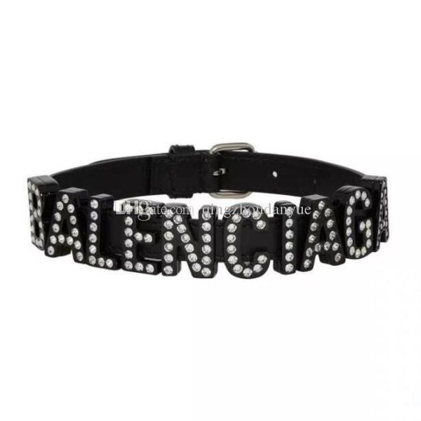 

women's letter necklace black collar bracelet necklace dual-use stackable belt with fashion thin trend gift accessories, Golden;white