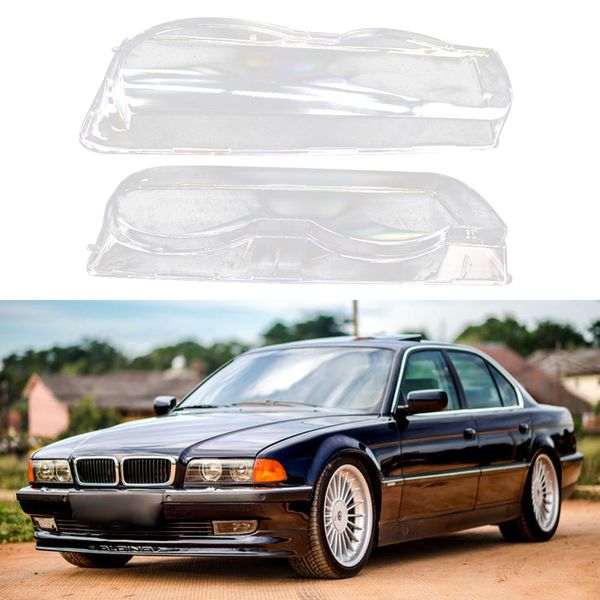 

headlight shell clear car housing headlight clear head lamp lens shell cover right left for 7-series e38 facelift 1999-2001