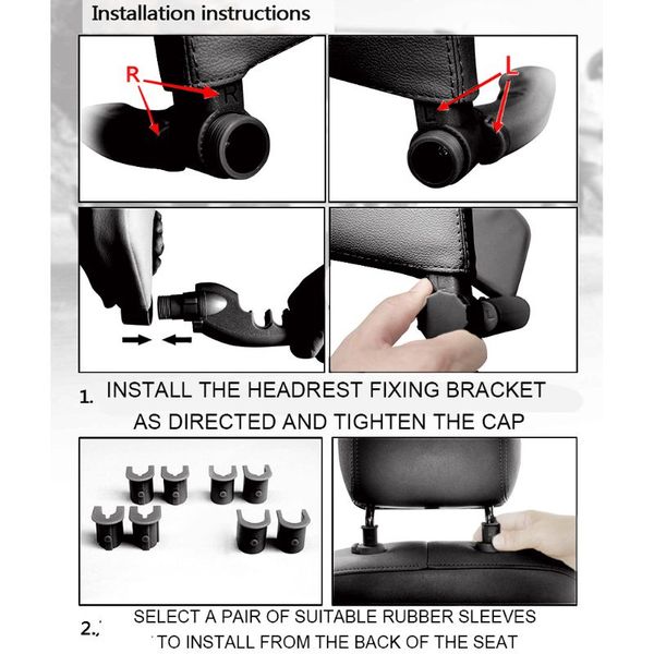

car rear headrest car with sleep aids side by side protection cervical vertebra neck pillow safety seat leather u-shaped
