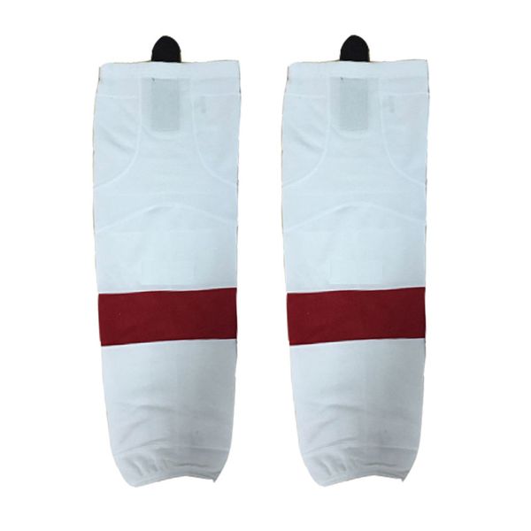 

coldindoor 100% polyester white ice hockey socks shin guards w004, Black