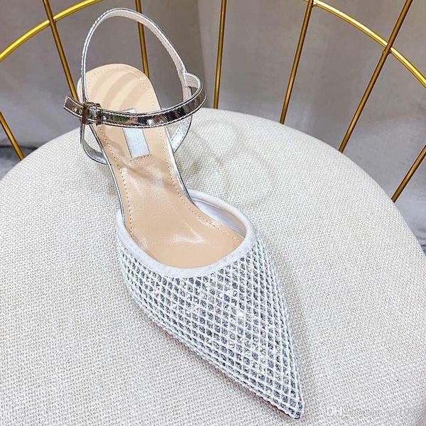 

2019top дизайна качества большого размера мода толщина нижней баотоу половина тапочки новых универсаленами заостренных на высоких каблуки же, Black