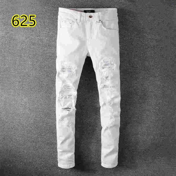 

2019 top quality 021 amiri jeans известный бренд дизайнерские джинсы мужская мода уличная одежда мужские байкерские джинсы мужские брюки, Blue