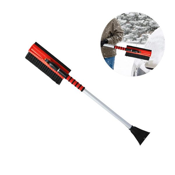 

professional car three-in-one multi-functional retractable snow shovel wiper glass cleaning snow frost deicing shovel
