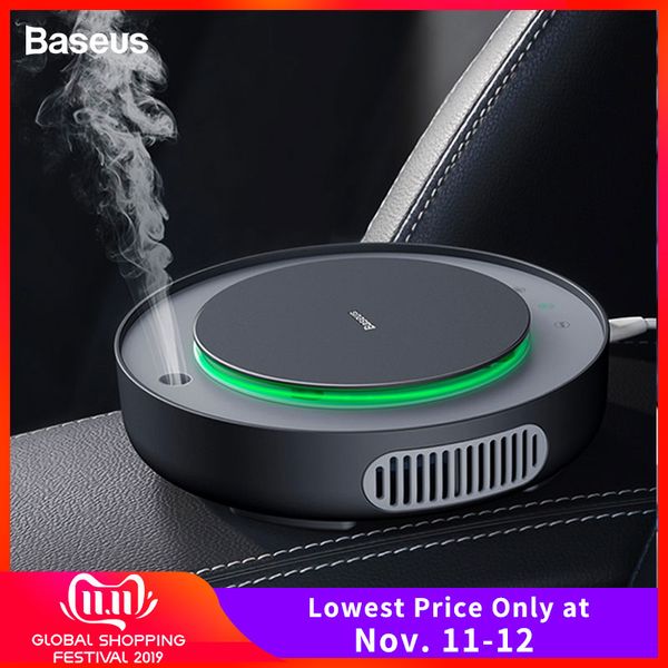 

baseus car air purifier filter remove pm2.5 formaldehyde negative ions air cleaner ionizer freshener auto mist maker for car