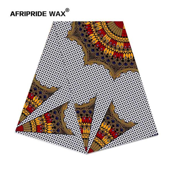 

2019 african ankara fabric wholesale african flower 100% cotton real wax brocade fabric for clothing a18f0512, Black;white