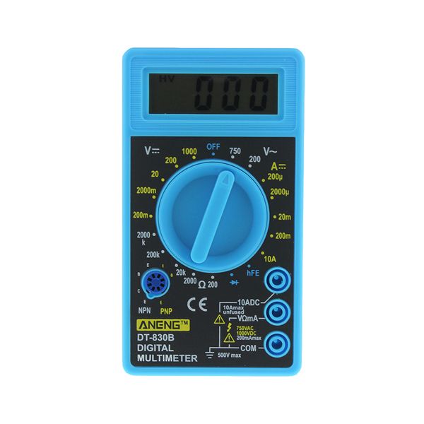 

lcd digital multimeter dt-830b electric voltmeter ammeter ohm tester ac/dc 750/1000v amp volt ohm tester meter (blue