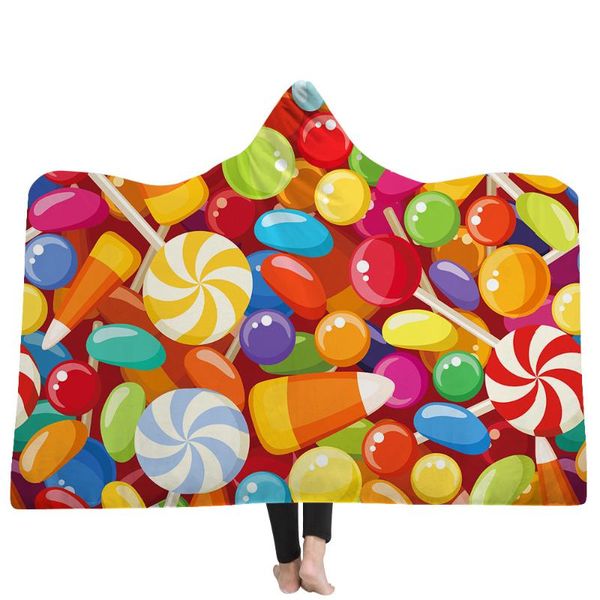 

cake hooded blanket flannel women children hooded blanket cloak cap blankets air conditioning blankets