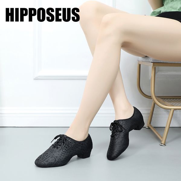 

hipposeus 3.5cm heels dance shoes ballroom latin dance shoes for women ladies girls jazz tango dancing salsa wholesale