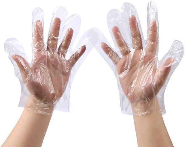 

500 pcs plastic disposable gloves, transparent,  fits most,by brandon-super