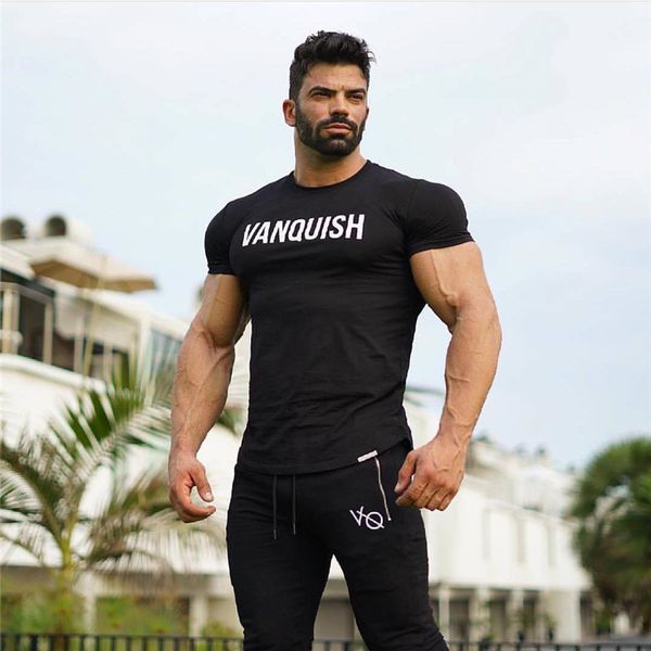 

2020 new brand run clothing mens elastics tights shirt male gym basketball running shirts sports short sleeve t-shirt male, Black;blue